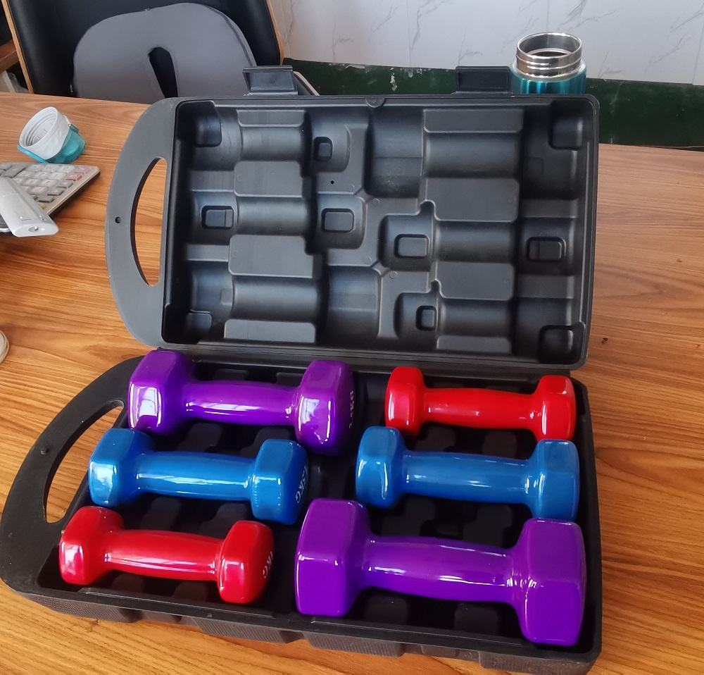 Gym Commercial Black Adjustable Pro Style SDH Dumbbell with Chrome End Caps
