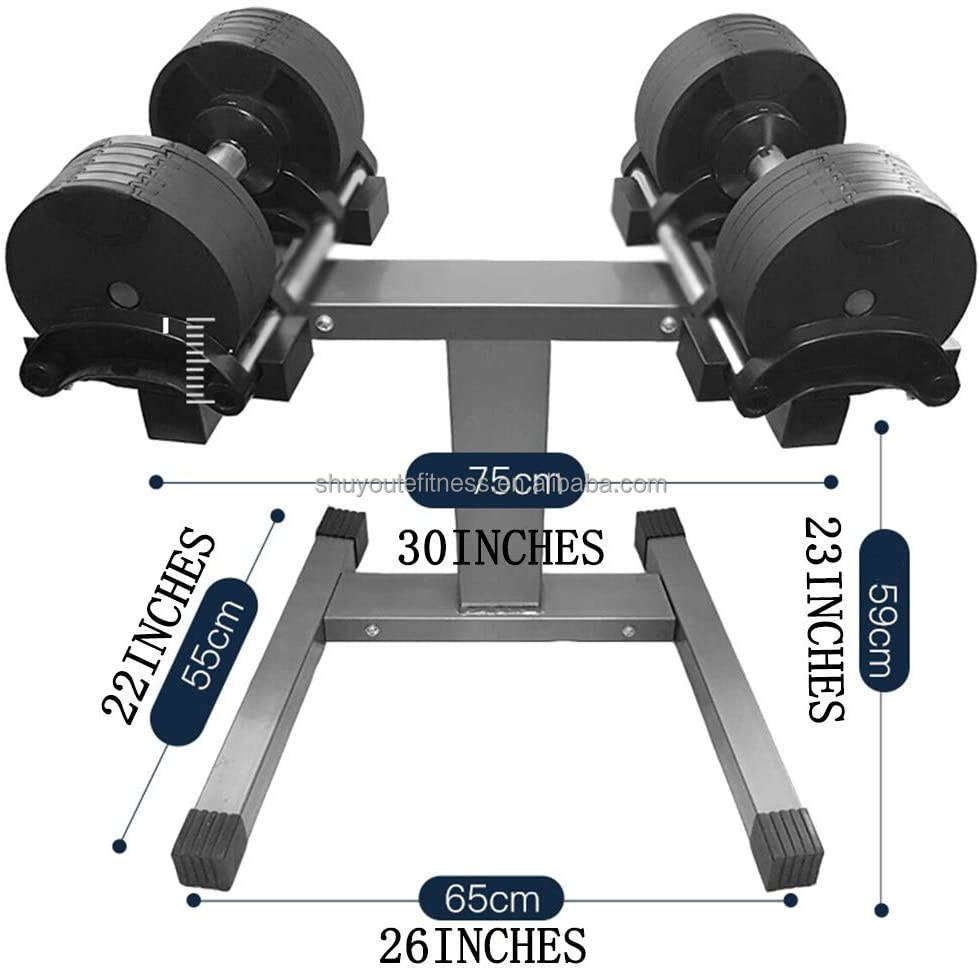 SYT Gym Fitness Equipment Rack Equipment Gym Equipment 32kg Adjustable Dumbbell Rack