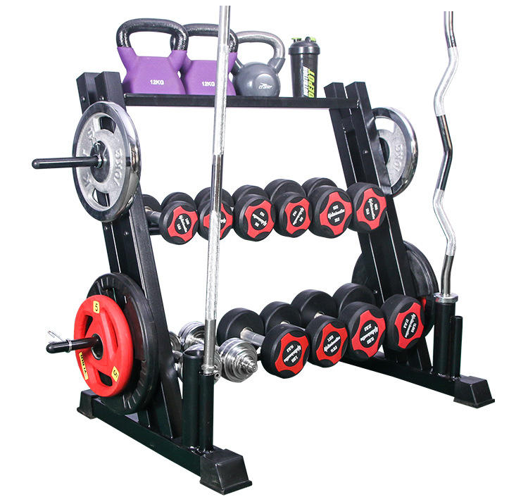 Commercial Training Weight Bench Squat Rack Multifunctional Dumbbell Storage Rack Handle Barbell Kettlebell Rack