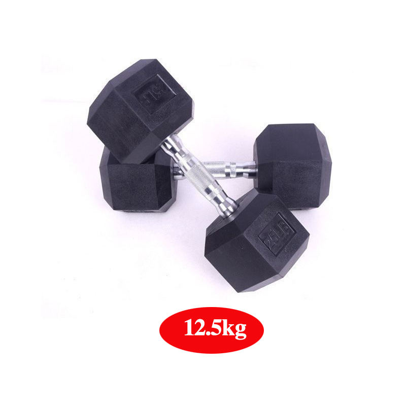 Cheap Custom Fitness Used Hex Rubber Dumbbell Cast Iron and Rubber