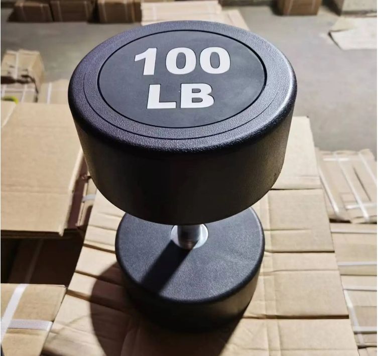 Home Gym 10-100 lb Rubber Dumbbell Set in Pounds for Fitness Including 15 20 25 30 40 50 80 Lbs