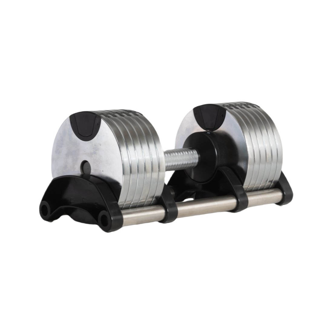 Wholesale Customized 90 lb Steel Adjustable Gym Dumbbells 40kg 24kg Hex Shape Fitness Dumbbell Set Cheap Adjustable Dumbbells