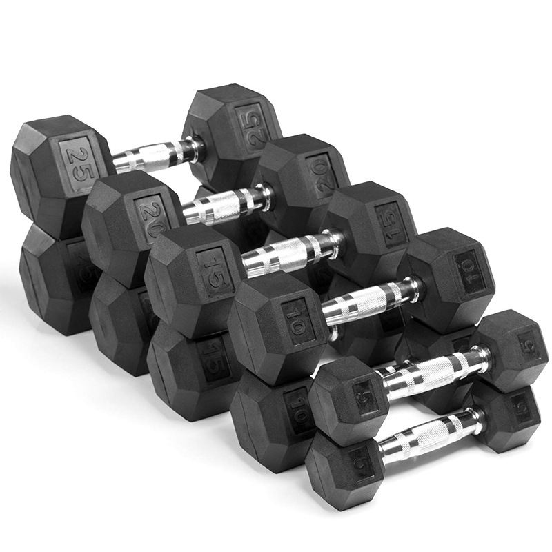 5kg Chromed Fitness Weight Lifting 304 Silver Round Steel Dumbbell Stainless Steel Dumb Bells