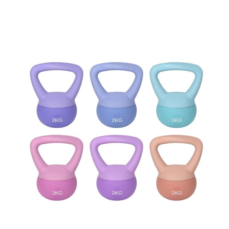 FitFirst Safety Iron Sand Filled Shock Proof Soft Kettlebell for Safe Strength Training
