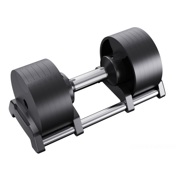 Home Weightlifting Equipment Adjustable Cheap Gym Home Body Fitness Round Dumbbell Set Pu Rubber Coated Dumbbell Stand