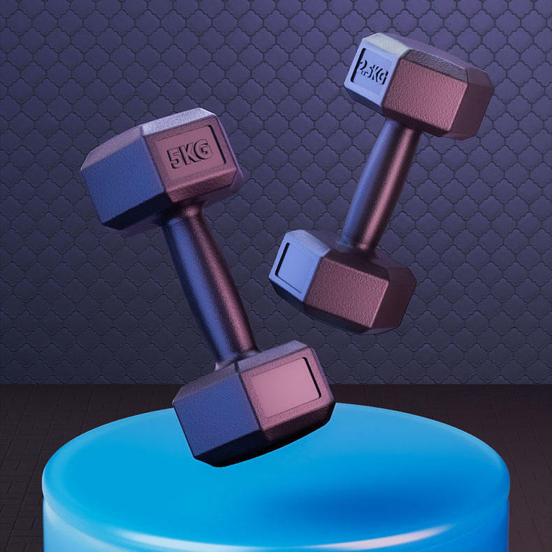 Hexagon Children's Exercise and Weight Loss Dumbbells for Commercial Use 1-10kg