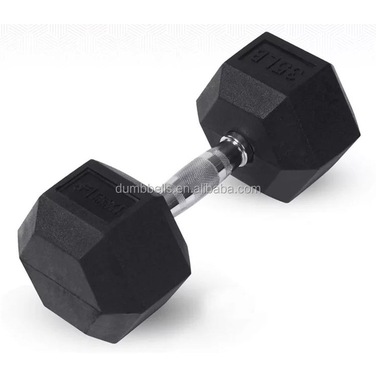 New Product Hits Professional Manufacture Cheap Solid Cast Iron Dumbbell Weights Rubber Hex Dumbbell Sets 2.5-30KG