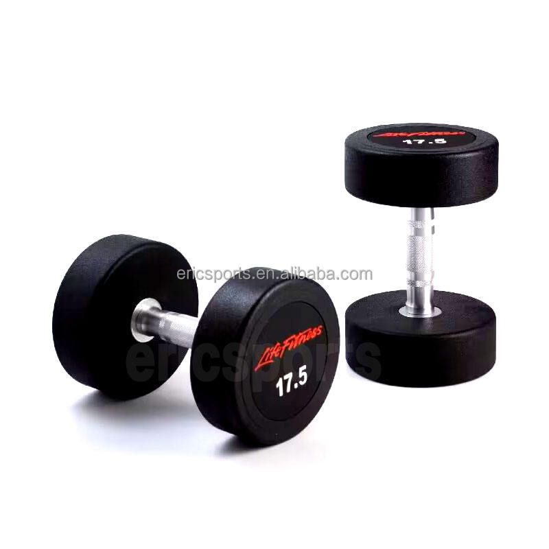 Home Gym Weight 25 Lbs Pounds Dumbbell Set Rubber Hex with Rack Hexagonal Manufacturer Coated Full Black Women Nantong Cast Iron