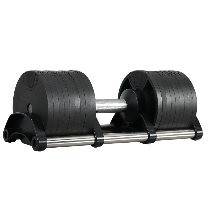 Home Fitness Gym Equipment 40kg Weight Lifting Adjustable Digital Counting Dumbbell with Stand