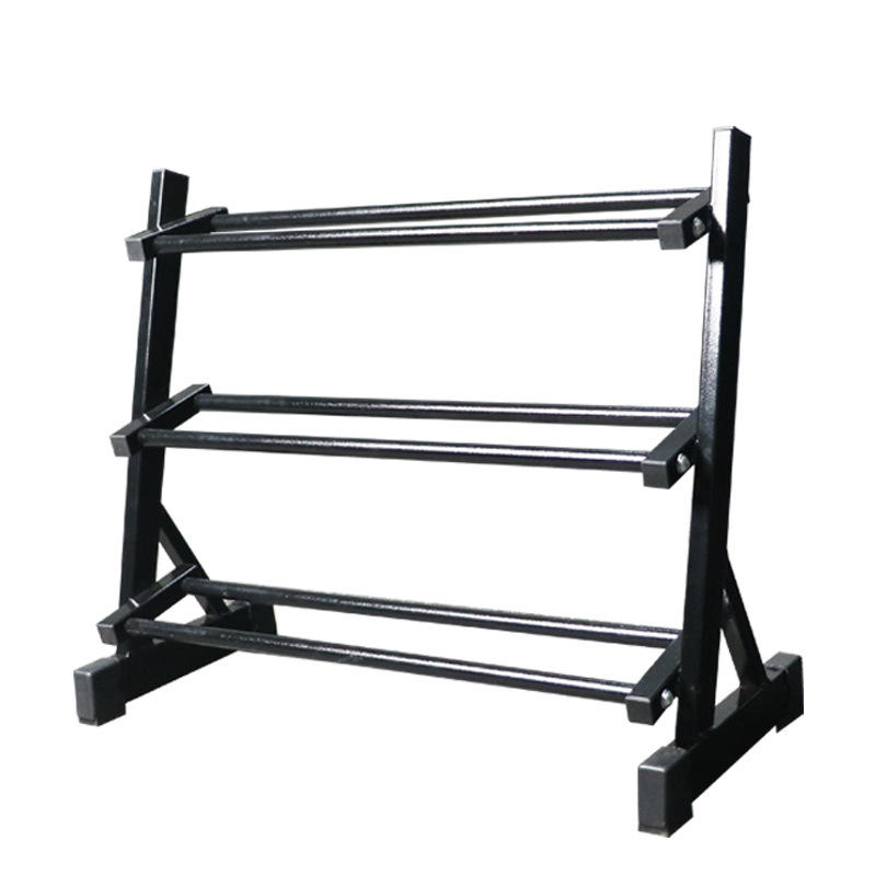 Mini 3 Tier Dumbbell Rack Multilevel Weight Storage Horizontal Premium Three Layer Stand Dumbbell Holder