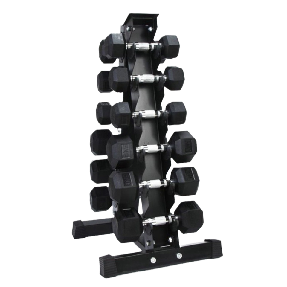 Factory Direct Sale 400LBS Gym Dumbbell Set With Storage Rack for Fitness Strength Training Cast Iron Rubber Dumbbell