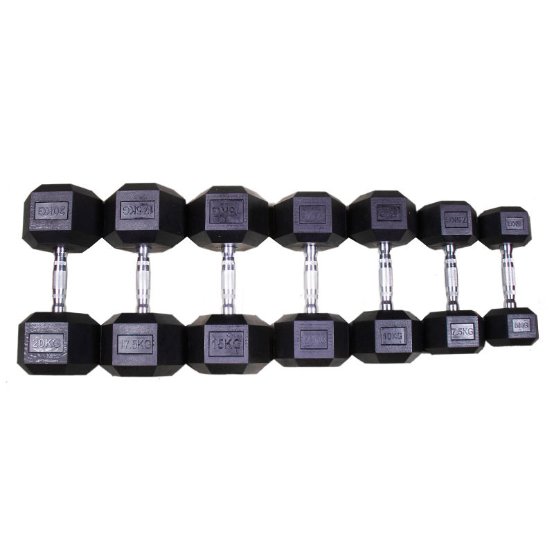 Solid Cast Iron 5lb-100lb/2.5kg-50kg Hex Hexagon Dumbbell Set for Sale