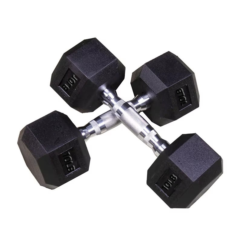 Wholesale Support Black Sportsman Non slip Handle Strength Training 5 10 15 lb 20lb Hex Dumbbells Trade
