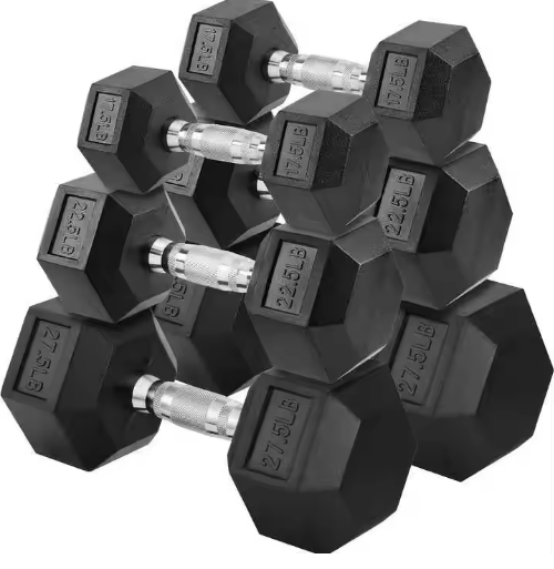 Used Select Modifiable Free Weights Fitness Gym Set 20 Pound Dumbbells Set