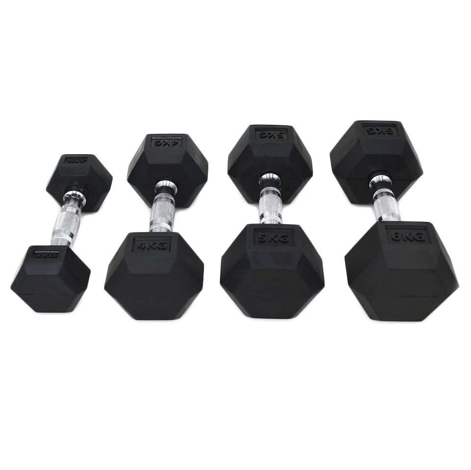 Gym Heavy Dumbbell Sets 5LB To100LBS Dumbbells Rubber Coated Hex Dumbbell Hand Weight Set