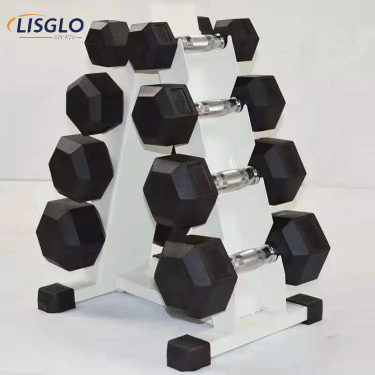 Cheap Free Weight Fitness Custom logo Vinyl Dumbbell Weight Lifting Gym Equipment Exercise Hex Neoprene Dumbbells Set
