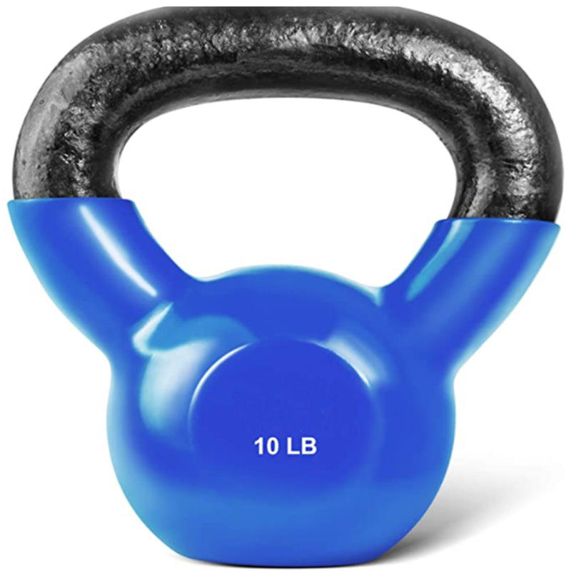 China 2-40kg Cast Iron Kettlebell Home Fitness Equipment Impregnated Spot Color Personal Training Rubber Cement