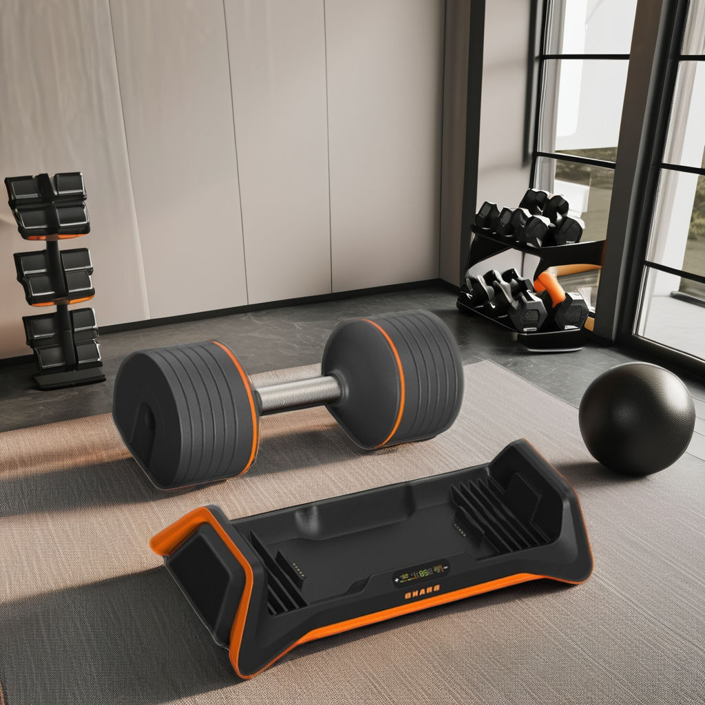 TOPKO Adjustable Dumbbell 40kg 55LB 5 in 1 Single Dumbbells for Multiweight Options with Anti-Slip Metal Handle Adjust Weight