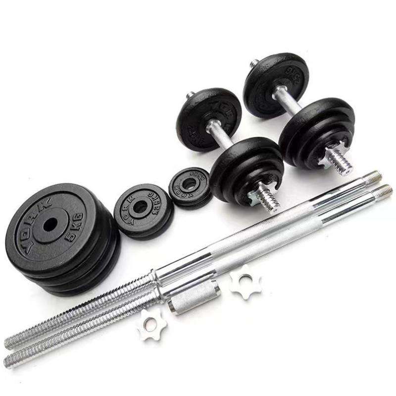 Adjustable 90lb Gym Dumbbell Set Round Hex Cast Iron with Rubber Customizable Logo for Home Use with Dumbbell Rack