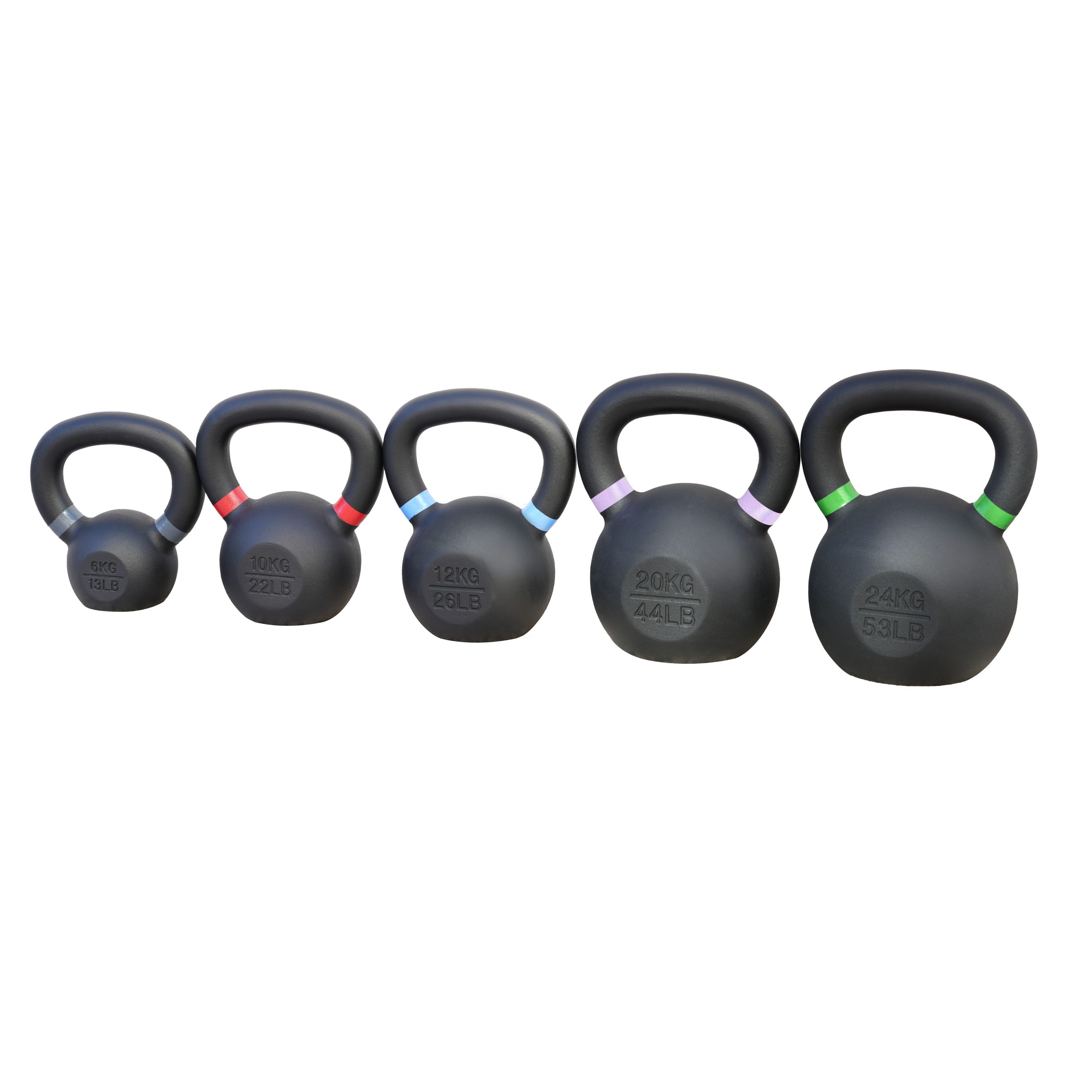 Home Gym Workout Strength Training 5LB Increments 10-40LB Cast Iron Adjustable Kettlebell Weights Set