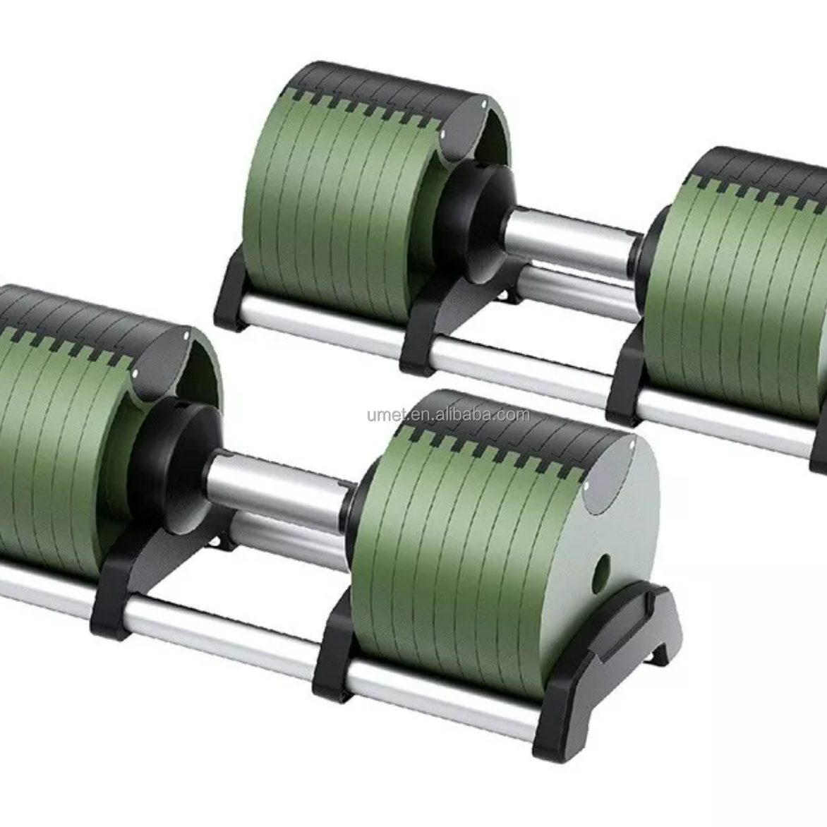 New Design Decagonal Electrophoresis 32Kg 36Kg 80Lb 90Lb Free Weights Nuobell Custom Logo Dumbbell Set for Gym