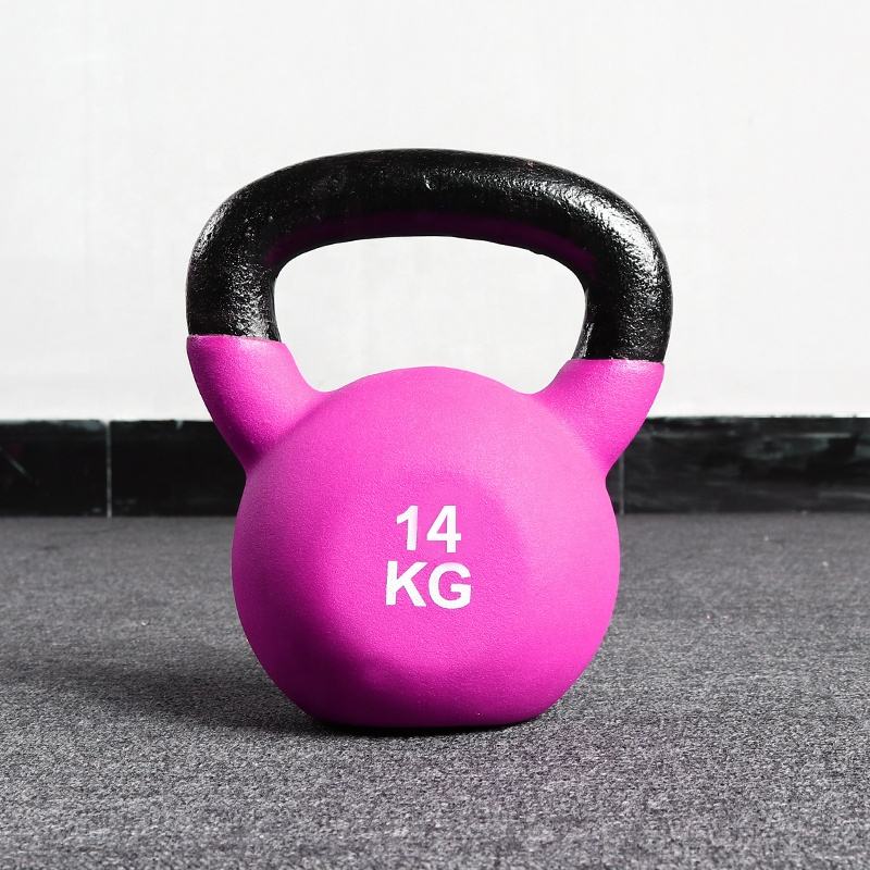 Factory Wholesale 1-20 KG 2-50 LB KettleBell Powder Coated Cast Iron Kettlebell for Home Gym Exercise