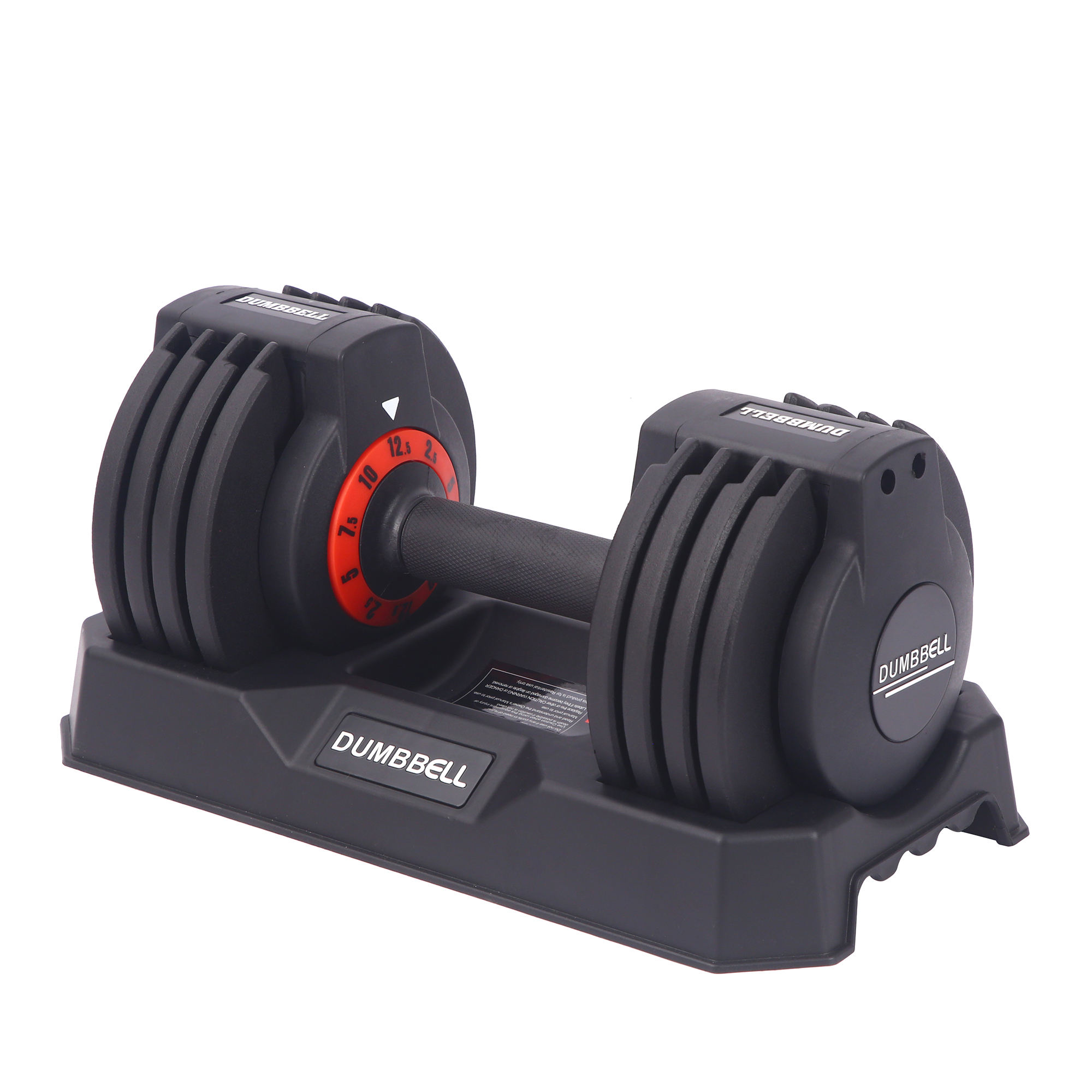 Wholesale 12.5kg/27.5lb Cast Iron Adjustable Dumbbell Set High Quality Fitness Weights for Gym Use Customizable Rubber Material