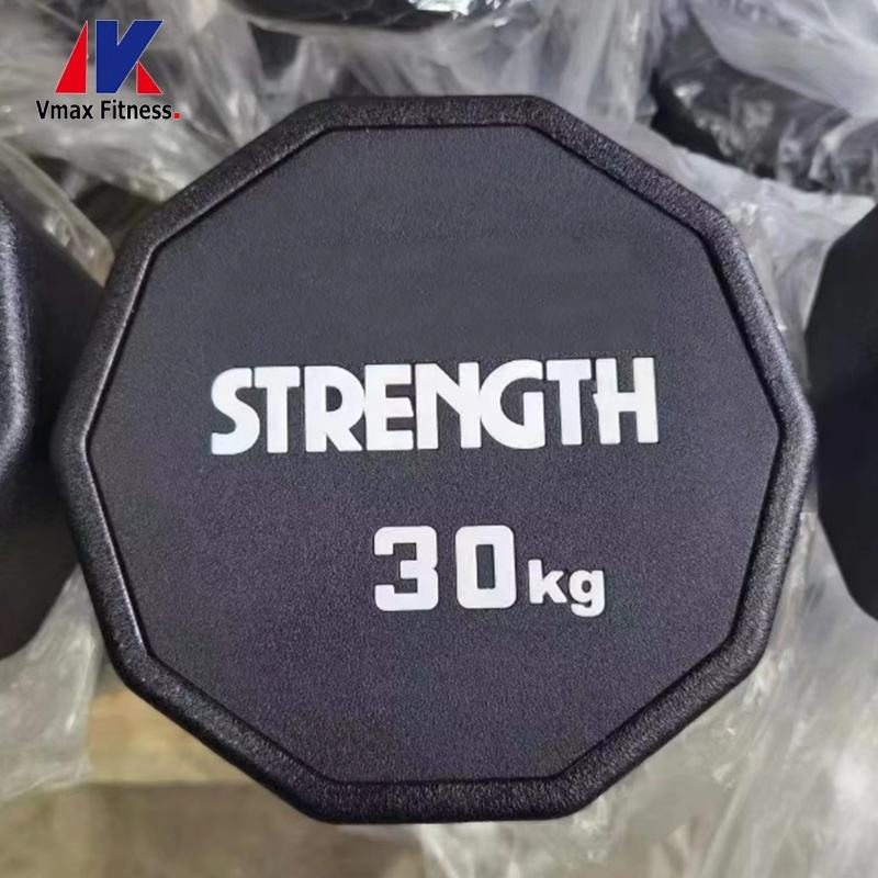 Powerlifting Pu Dumbbells Weight Set Polyurethane Dumbbells Round Head Dumbbell
