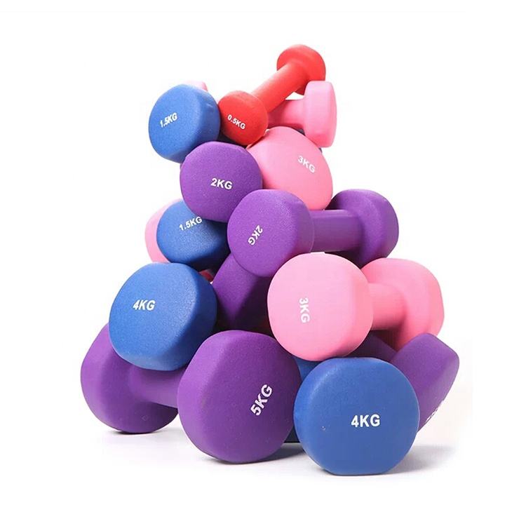 OEM Non-Slip Hand Weight Pairs Sets 2LB 3LB 5LB 8LB 10LB Pounds Hex Neoprene Dumbbell Basics Vinyl Coated Hand Weight Dumbbell