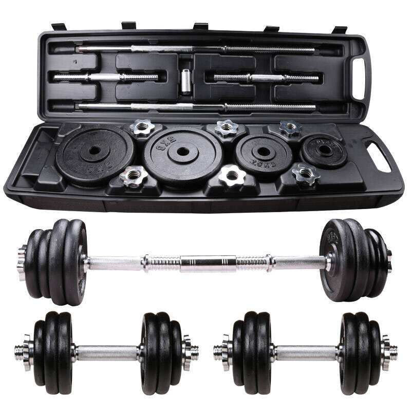 Factory Direct Adjustable Cement Dumbbell Set for Home Gym Fitness Multifunctional Mute Weight Lifting Barbell Equipment