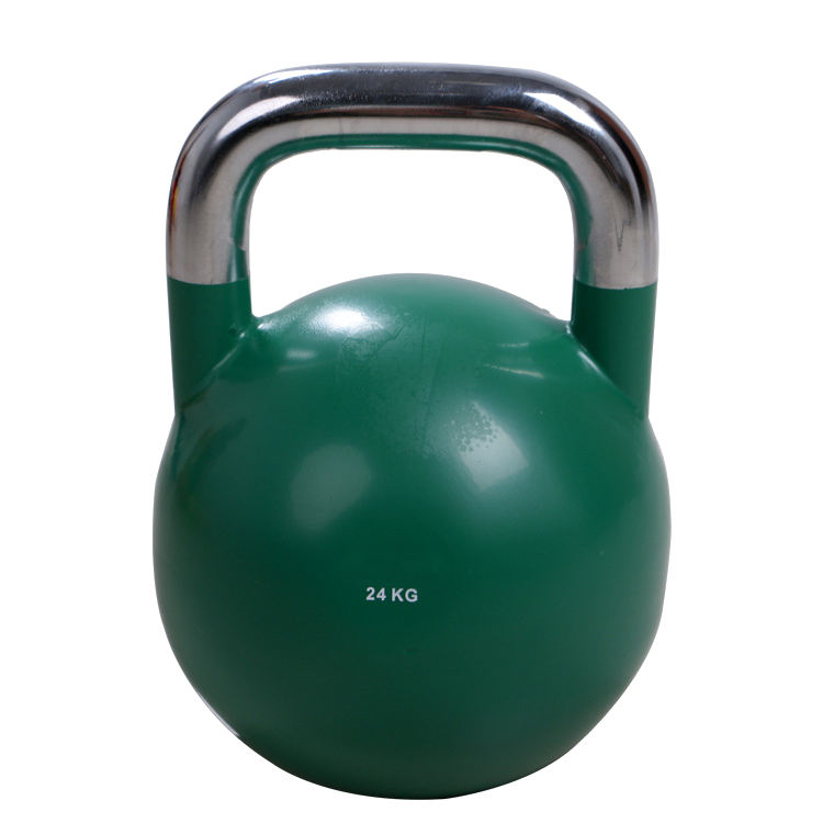 High Quality Wholesale Custom Logo 24kg Cast Iron Color Kettlebell for Fitness Training and Home Gym Strength Competition
