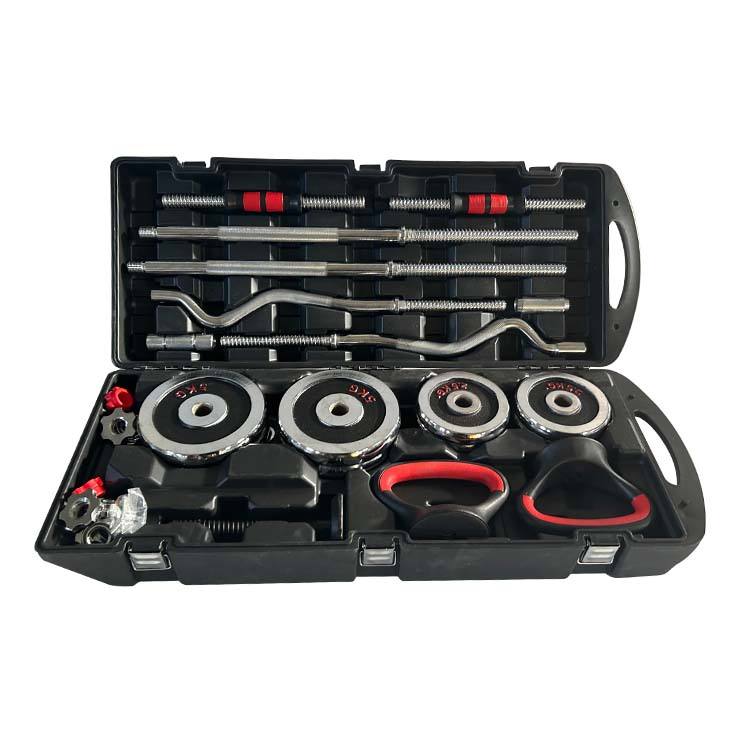 Factory Direct Adjustable Cement Dumbbell Set for Home Gym Fitness Multifunctional Mute Weight Lifting Barbell Equipment