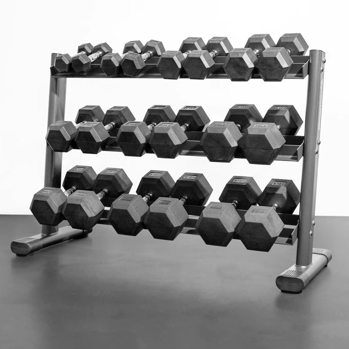 Neoprene Dumbbells Weight Storage Rack - 2.0 MM Thick Steel Weight Organizer - Ideal Choice for Home Gym - Easy to Assemble