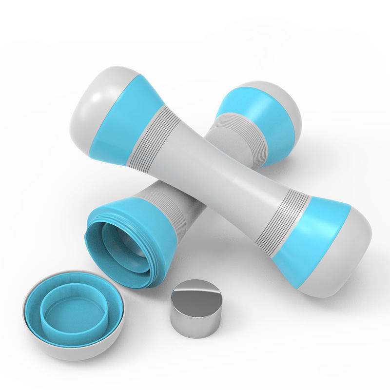 Chromed Fitness Dumbbells Set Adjustable Weight Sets 50 KG with Metal Connecting Rod Used As Barbell