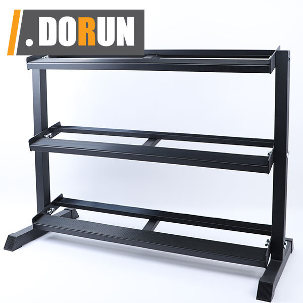 3 Tier Dumbbell Rack - Perfect for 5-50 lb Dumbbell Sets. Organizes Free Weights - Perfect for Home, Garage, and Commercial Gyms