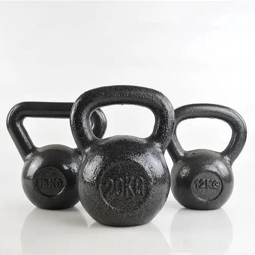 Custom Logo Cast Iron Vinyl Coated Kettlebells 2kg-40kg Gym Fitness Kettlebell for Weight Lifting Vinyl Kettle Bell