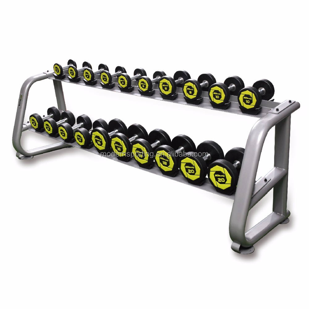 ODM MDBUDDY Commercial Dumbbell Set Weight Rack 2 Tire for Gym