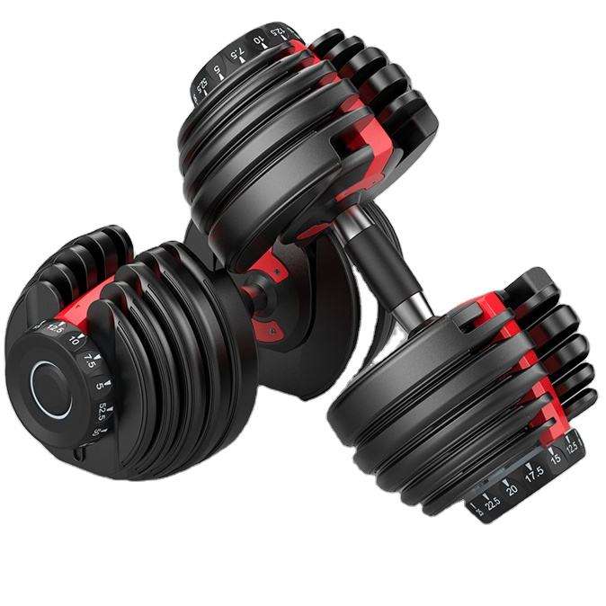 Weight 25kg Gym Dumbbells Adjustable Dumbells Gym Equipment Set