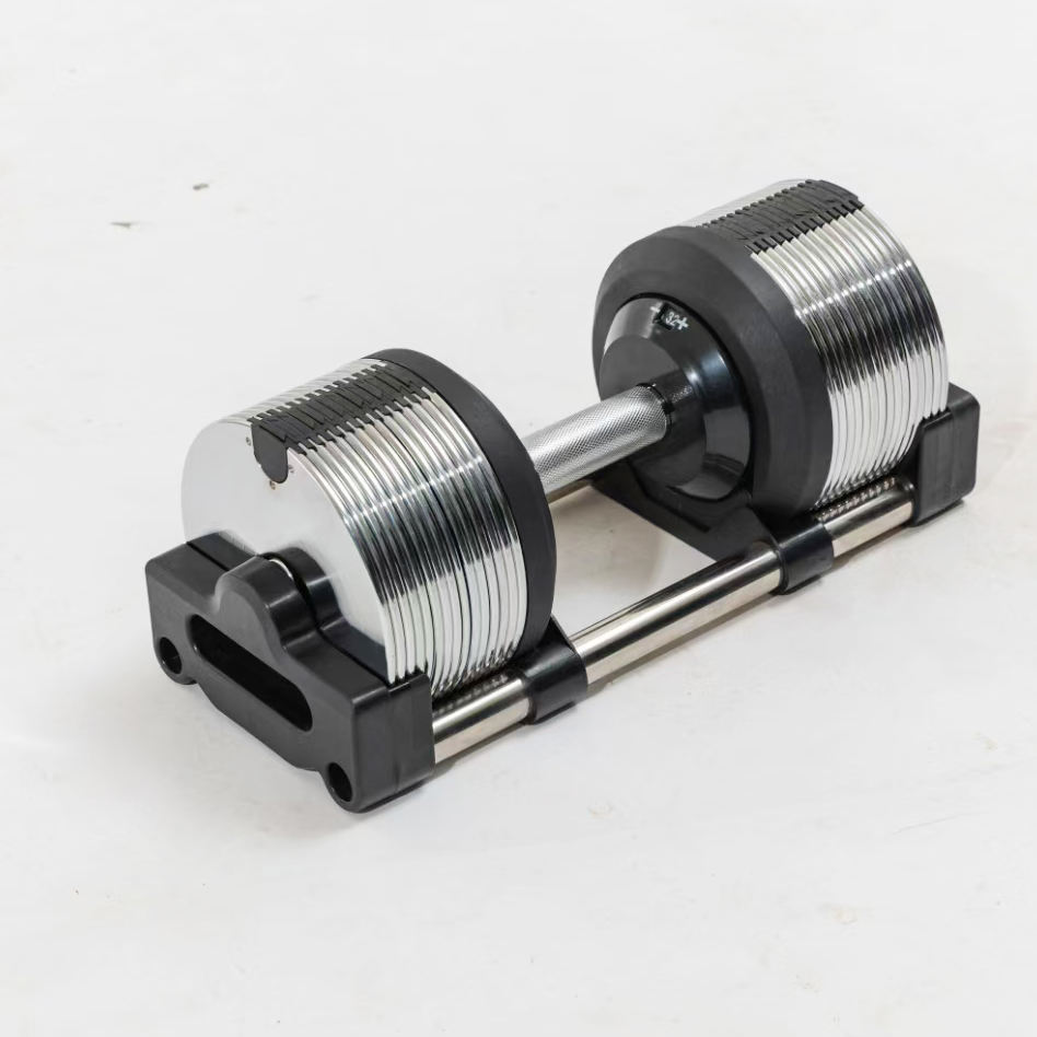 Gym 40 Lb Vinyl Dumbbell Set Weight Adjustable Hand Weights Dumbbells