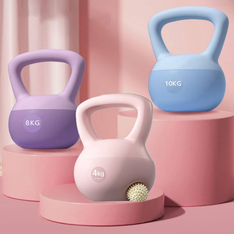 High-Quality PVC Kettlebell Set, Steel Sand Core, Multi-Weight Options (2.5kg-12kg), Ideal for Home or Commercial Use