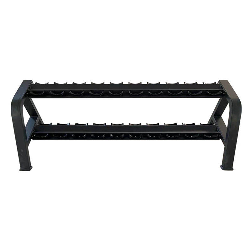 High Quality Equipment Fitness Professional Strength Training Double Layer Dumbbell Rack