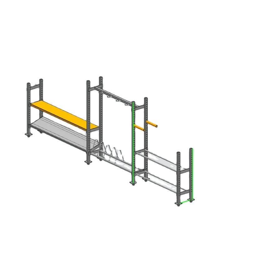 Hot Sale Fitness Equipment Dumbbell Kettlebell Storage Rack