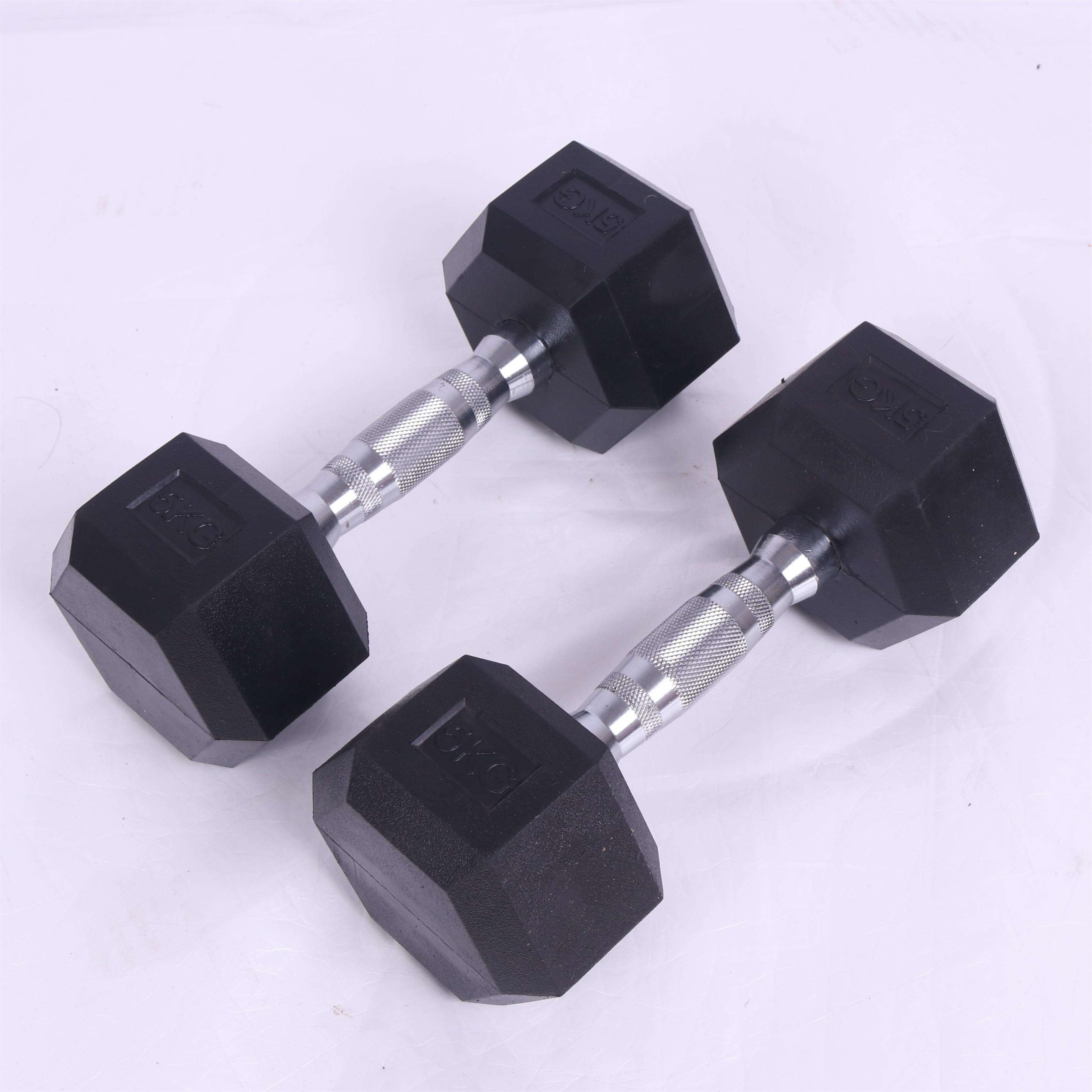 Low Price Wholesale 5lbs 10lbs 15lbs 20lbs 25lbs 30lbs 35lbs Men Women Gym Durable Rubber Hex Dumbbell