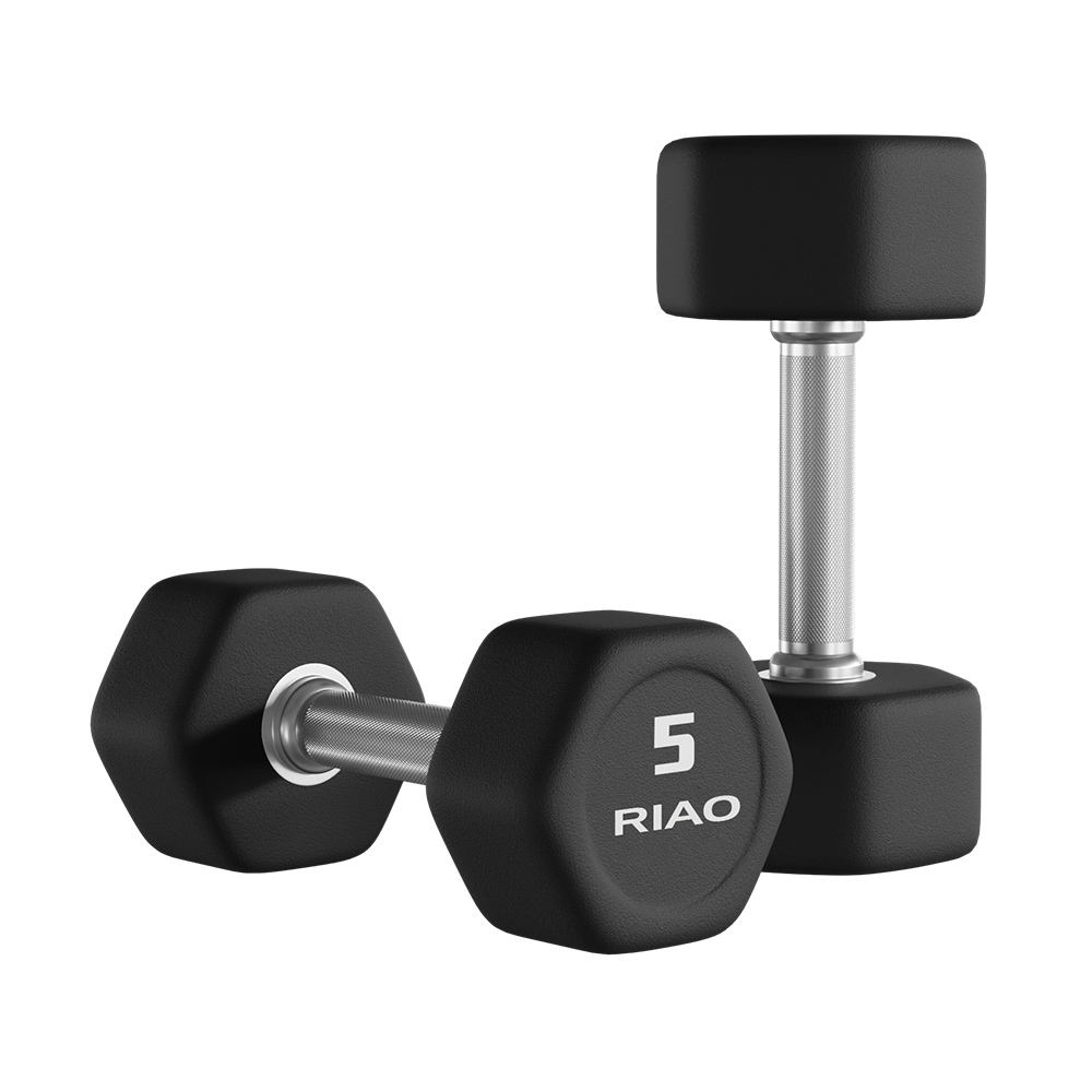 2024 Factory Supply Unisex 20KG Dumbbell for Gym Durable Body Used for Building Arm Workout Hot Sale Hex Rubber Cast Iron
