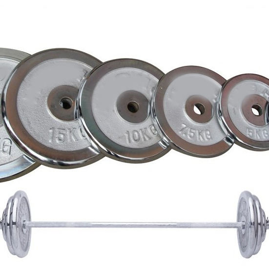 Powerlifting And Deadlift Plates Bodybuilding Fitness Durable Cast Iron Barbell Plates Gym Equipment Support For Customized Logo