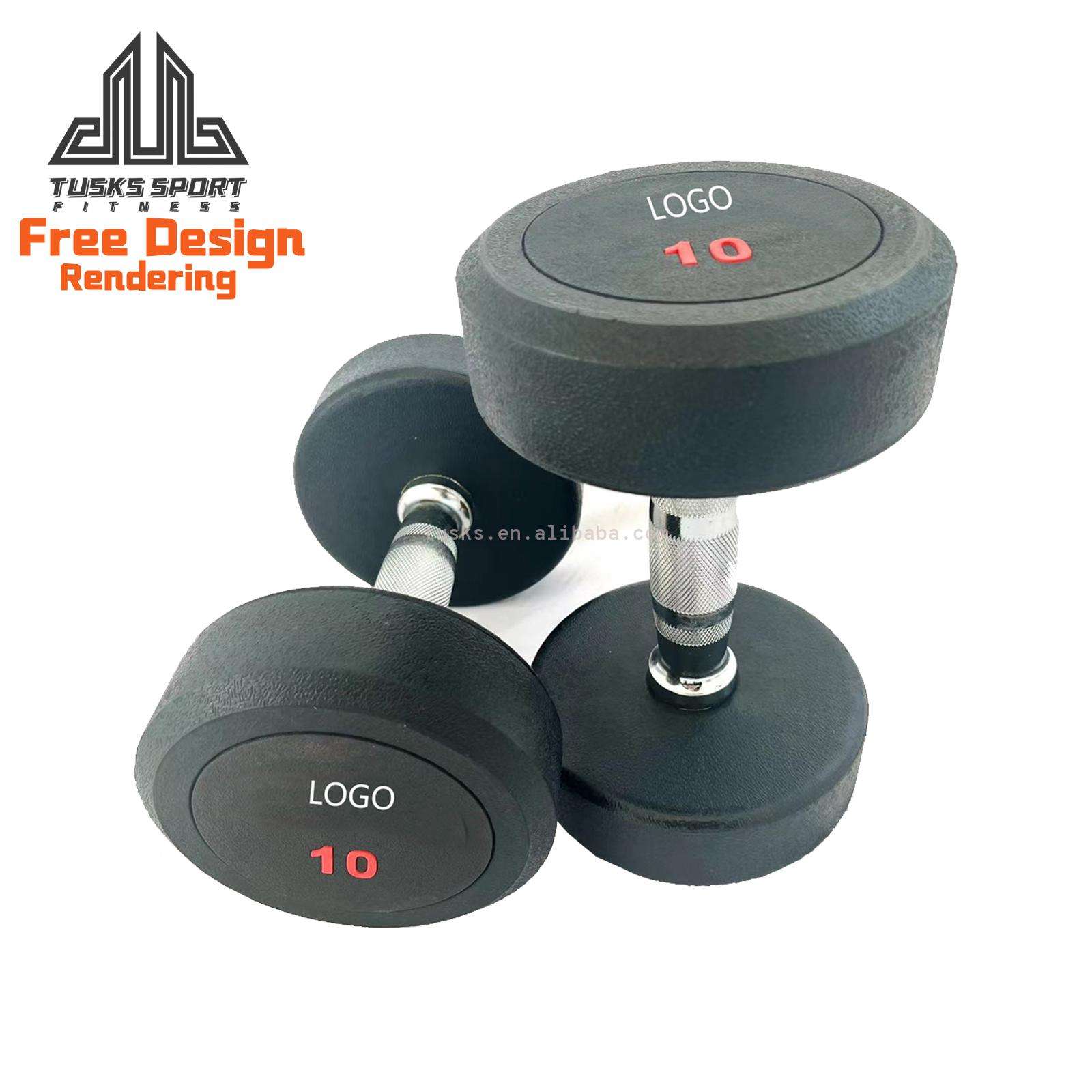 Chromed Gym Rubber Hex Dumbbells Set 40kg Fixed Rubber Coating Economical 50kg Dumbbell 5kg Kg Box 10kg 15kg Dumbbells Men