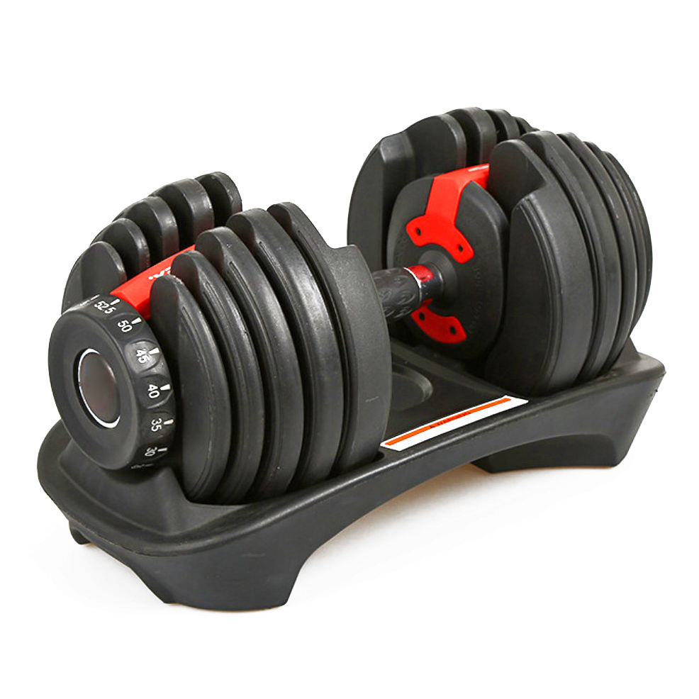 High Quality Stock 52.5lbs 24kgs Dumbbells Fitness Equipment Adjustable Dumbbell Set