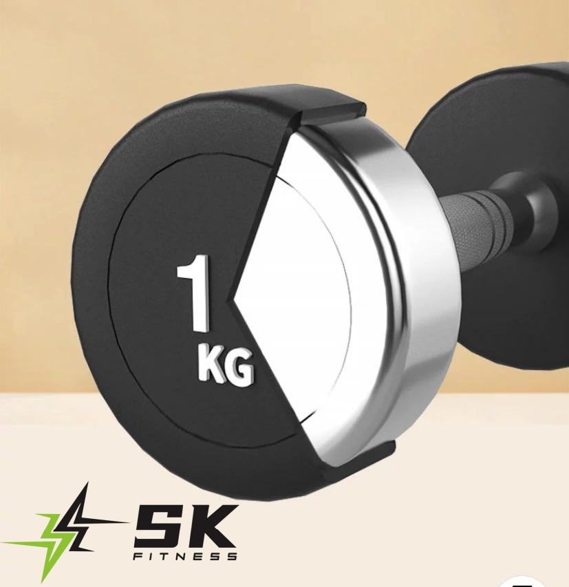 SK China Fitness Wholesale Gym Accessories 5/10/15/20/25/50 KG TPU Dumbbells for Use in the Gym or at Home