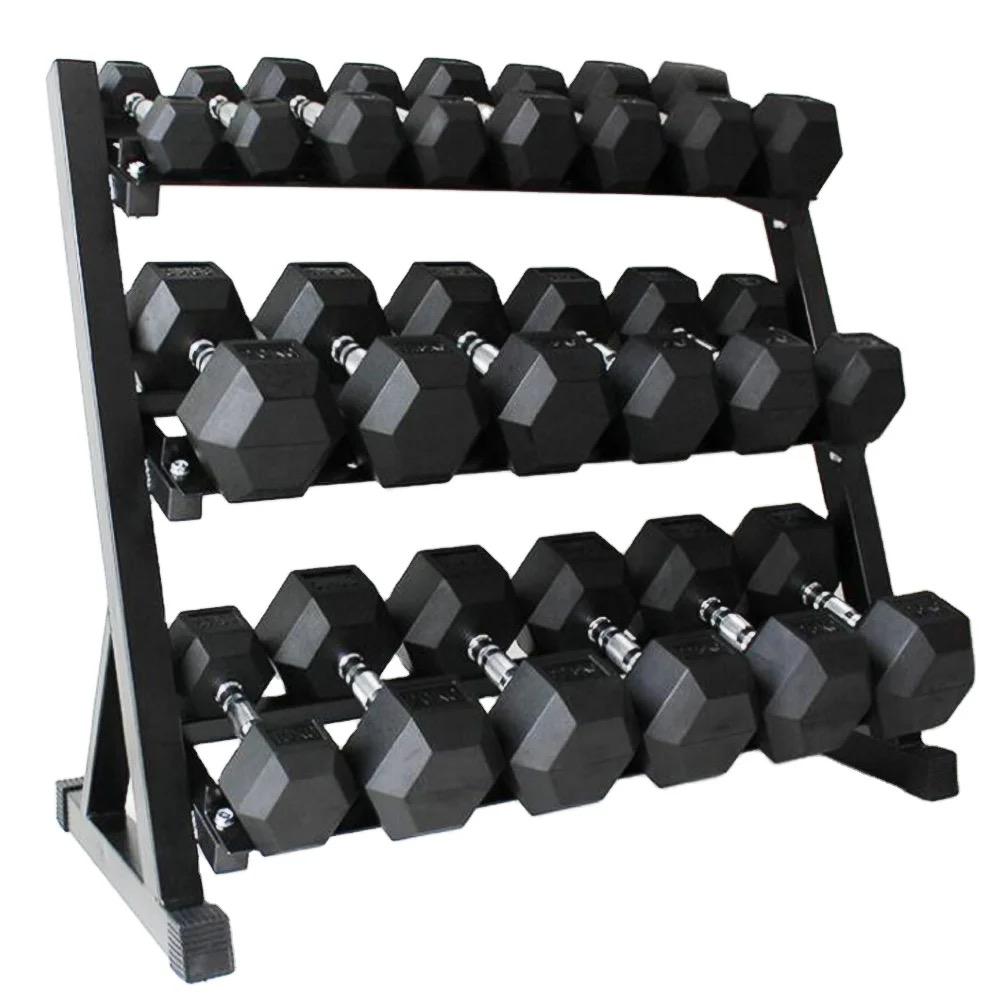 Wholesale 3 Tier Hex Dumbbell Racks: Space-Saving Storage Wholesale 3 Tier Hex Dumbbell Racks: Space-Saving Storage