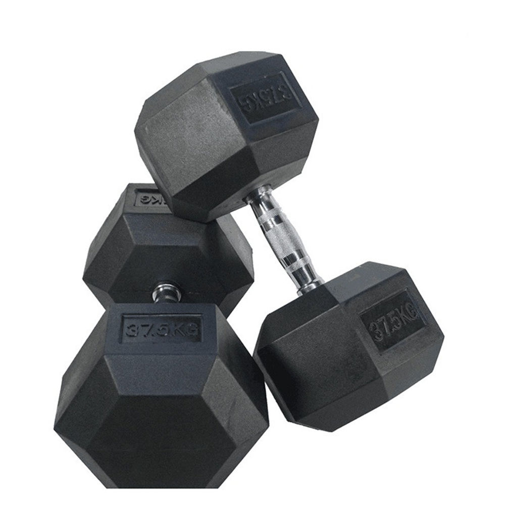 China Manufacturer Fitness 20kg25kg Dumbbel Rubber Iron Dumbell Sets for Fast Power Training